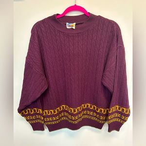 Vintage grandpa 👴 sweater by Treeco size L